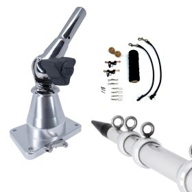 Tigress XD Bay Series Top Mount System - 15&#39; - Aluminum Silver Outriggers Deluxe Rigging Kit