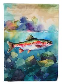 Rainbow Trout Garden Flag Mailbox Flag Decorative Yard Flag Banner Outside Patio Artwork Yard Flower Beds, Garden Size, Multicolor