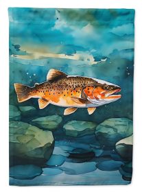Brown Trout Garden Flag Mailbox Flag Decorative Yard Flag Banner Outside Patio Artwork Yard Flower Beds, Garden Size, Multicolor (Default: Default)